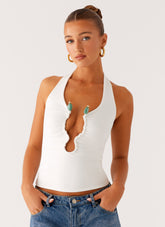 Diego Halter Top - Off White